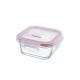CONTENEDOR DE VIDRIO CUADRADO 300 ML.