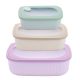 SET 3 HERMETICOS RECTANGULARES COLORES