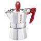 Cafetera Moka de aluminio pulido 3 tazas