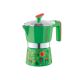 Cafetera de aluminio Frida Kahlo 3 tazas verde
