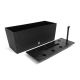 Set de jardinera Rato 60 cm x 25 cm negro