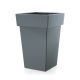 Macetero alto cuadrado Lofly 20 x 20 cm gris piedra