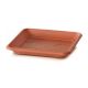 Base de macetero cuadrado Terra 14 cm terracota
