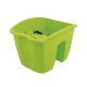 Macetero rectangular Crown 24,2 cm x 27,8 cm verde lima