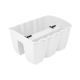 Macetero rectangular Crown 39,3 cm x 27,8 cm blanco