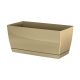 Jardinera rectangular New Coubi 39 cm x 19 cm café con leche