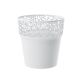 Macetero redondo Naturo 12 cm blanco