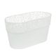Macetero ovalado Naturo 27,5 cm blanco