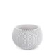 Macetero bajo redondo Splofy Bowl 29 cm blanco