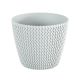 Macetero redondo Splofy 13 cm blanco