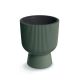 Macetero redondo con base Milly 40 cm verde pino