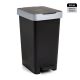 Papelero 25 litros con pedal negro Smart