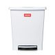 Papelero 23 litros con pedal blanco Millenium