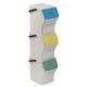 Set de 3 cubos de reciclaje modulares de 20 litros