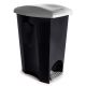 BASURERO ECOBLACK C/PEDAL 50.0 LT.