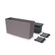 Set de jardinera Rato 80 cm x 24 cm mocca