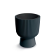 Macetero redondo Milly con base 24 cm negro