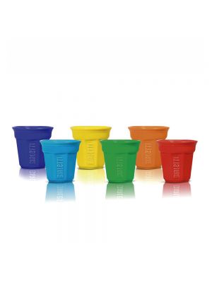 SET 6 VASOS CAFÉ COLORES