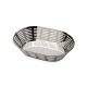 Cesta ovalada/panera Bella acero inoxidable 31x21 cm