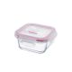 CONTENEDOR DE VIDRIO CUADRADO 300 ML.