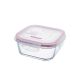 CONTENEDOR DE VIDRIO CUADRADO 800 ML.
