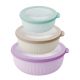 SET 3 HERMETICOS REDONDOS COLORES