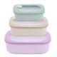 SET 3 HERMETICOS RECTANGULARES COLORES