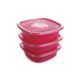 SET HERMETICO POP CUADRADO 1.0 LT. 3 UN.