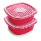 SET HERMETICO POP CUADRADO 2.0 LT. 2 UN.