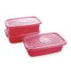 SET HERMETICO POP RECTANGULAR 1.2 LT. 3 UN.