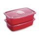 SET HERMETICO POP RECTANGULAR 2.7 LT. 2 UN.