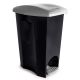 BASURERO ECOBLACK C/PEDAL 50.0 LT.